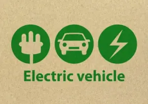 Symbol für Elektrofahrzeuge und nachhaltige Mobilität